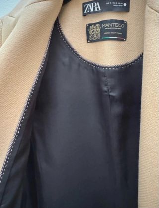 Abrigo Zara Manteco Talla XS