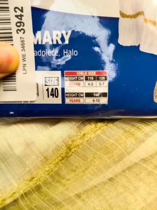 Disfraz Virgen María Infantil