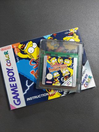 The simpsons night of the living Nintendo Gameboy