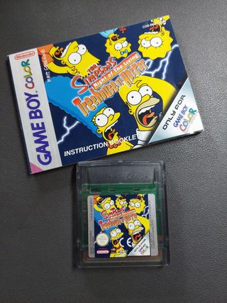 The simpsons night of the living Nintendo Gameboy