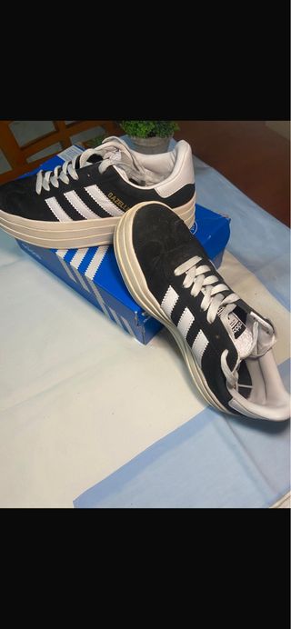 Zapatillas Adidas Gazelle Triple suela Negras 39