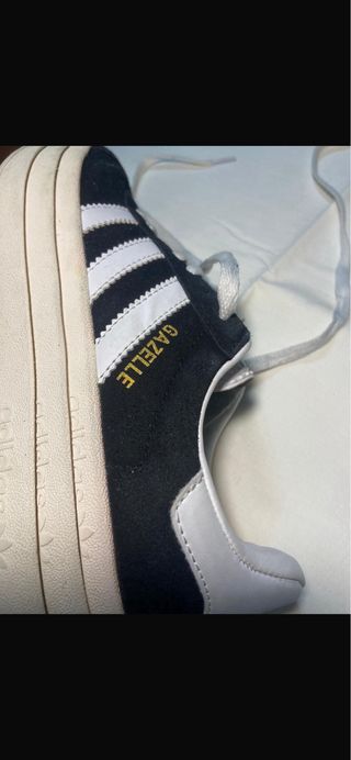 Zapatillas Adidas Gazelle Triple suela Negras 39