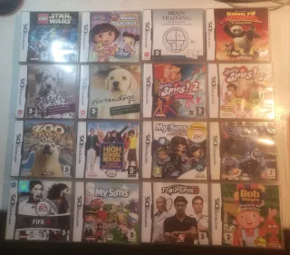Lote 16 cajas de  Juegos Nintendo DS con Manuales