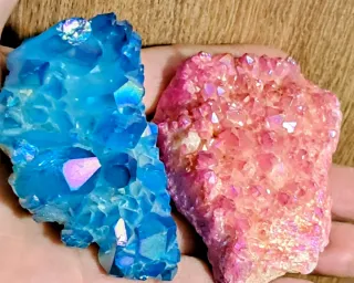 2 Cristalli Aura Arcobaleno