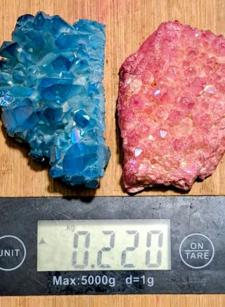 2 Cristalli Aura Arcobaleno