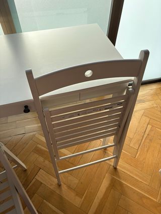 Confezione di 2 sedie pieghevoli Ikea bianche