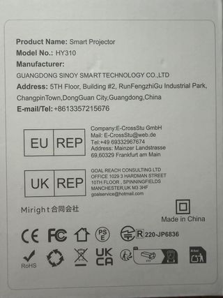Proyector MAGCUBIC HY310