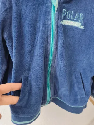 Chaqueta polar niño azul (12-24 meses)
