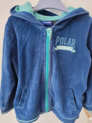 Chaqueta polar niño azul (12-24 meses)