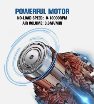 Soffiatore 48V Doppia Batteria Velocità Regolabile