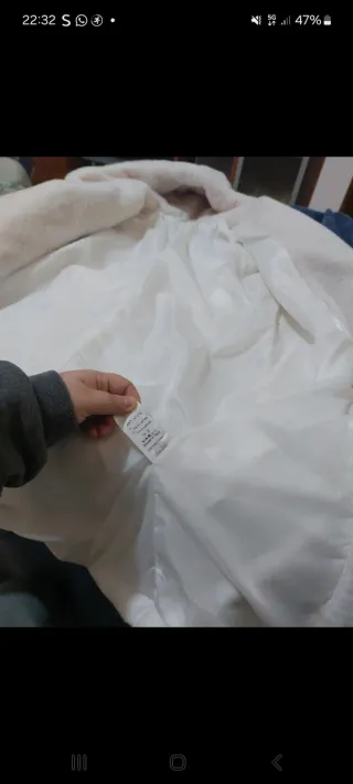 Cappotto con pelliccia bianco