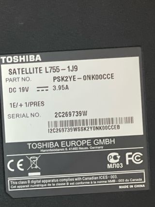 Toshiba Satellite Portátil