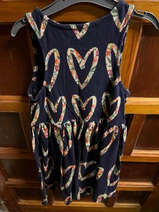 Vestido Desigual Corazones Talla 7/8