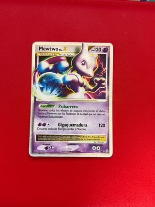 Carta Pokémon Mewtwo LV.X LA 144 español