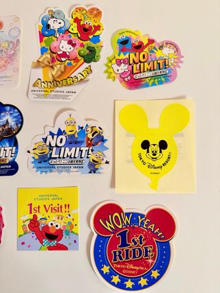 Lote 12 stickers Universal Studios Japan