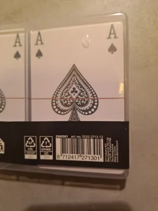 Set 2 Mazzi Carte da Gioco Premium 112 carte Nuove