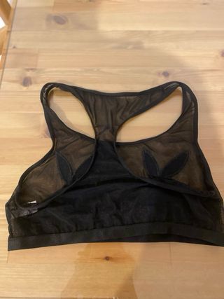 Top Playboy Transparente Negro Talla Única