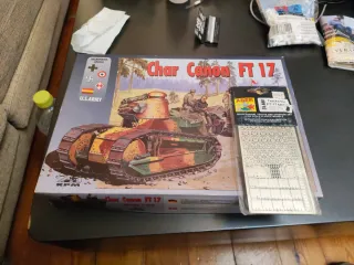 Maqueta Char Canon FT 17 RPM + extra
