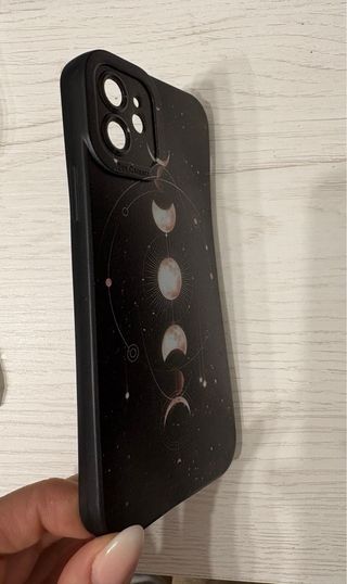 Funda iPhone 12 Diseño Luna y Estrellas