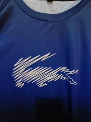 Camiseta deportiva Lacoste degradado azul