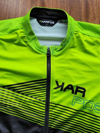 Maillot Karpos manga corta cremallera completa