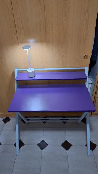 Escritorio Plegable Morado