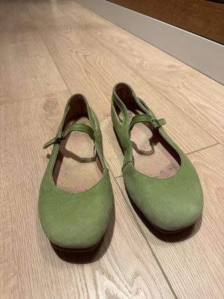 Manoletinas verdes Manuel Garcia talla 39