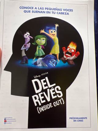 DVD Del Revés (Inside Out) Disney Pixar