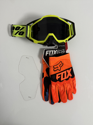 Gafas 100% y Guantes Fox Nuevos 119