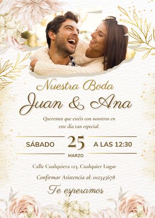 Invitaciones bonitas y personalizadas para eventos