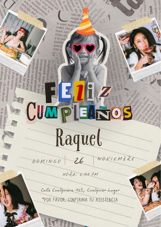 Invitaciones bonitas y personalizadas para eventos