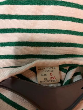 Camiseta Zara rayas T 8