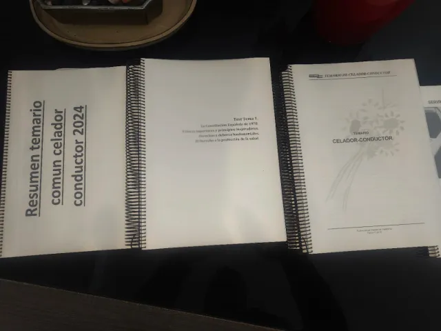 Temario celador conductor mad + libros extras