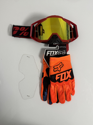 Gafas 100% y Guantes Fox Nuevos 1111