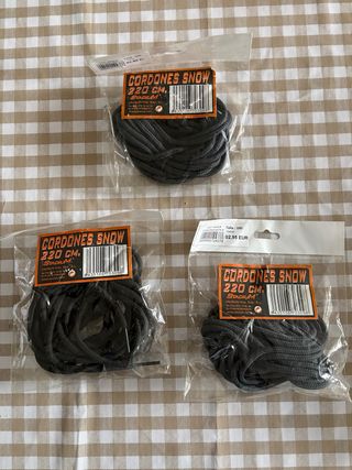Cordones Snow 220 cm (3 unidades)