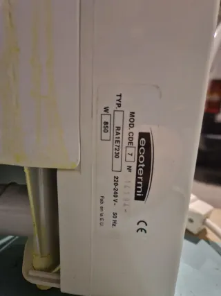 Radiador blanco de aluminio