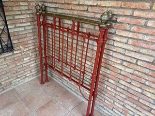 Pareja cabeceros hierro forjado antiguos