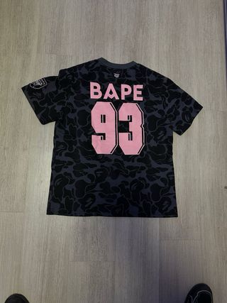 BAPE Miami Camiseta Negra Rosa