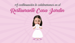 Invitación digital Primera Comunión para niña