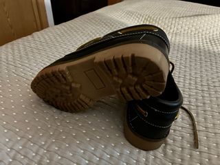 Náuticos niño piel azul marino y marrón num 35