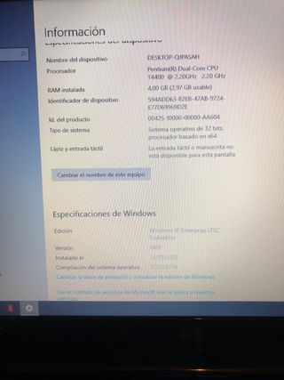 HP Pavilion Portátil Negro/Plateado