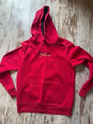 Sudadera Hollister Roja con Diseño