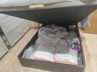 Canapé Cama 135cm Marrón