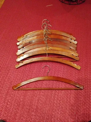 12 Perchas Madera Wengue