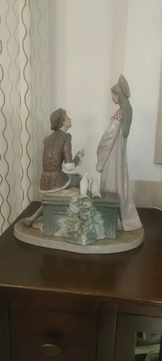 Figura Lladro Romeo y Julieta Porcelana