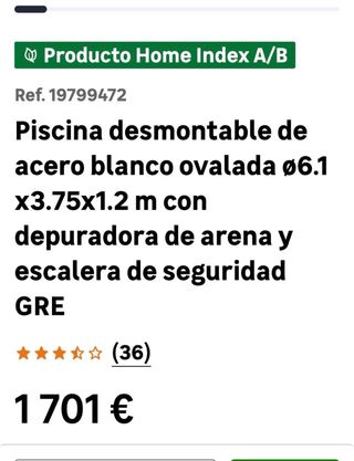 Piscina desmontable octogonal