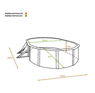 Piscina desmontable octogonal