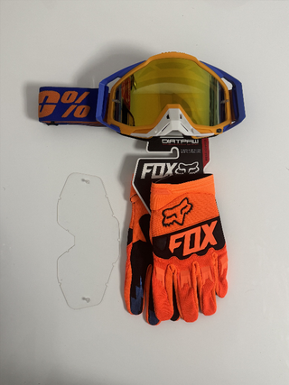 Gafas 100% y Guantes Fox Nuevos 1114