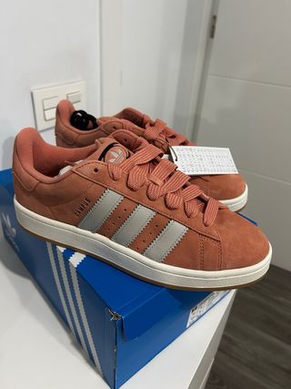 Adidas Campus Rosa/Gris Originales