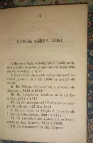 Resumo da história sagrada antiga e da igreja Chri